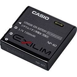 EXILIM リチウムイオン充電池 NP-40 カシオ｜CASIO 通販 | ビックカメラ.com