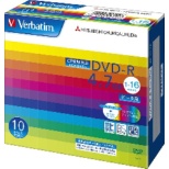 データ用DVD-R ホワイト DHR47JDP10V1 [10枚 /4.7GB /インクジェットプリンター対応]