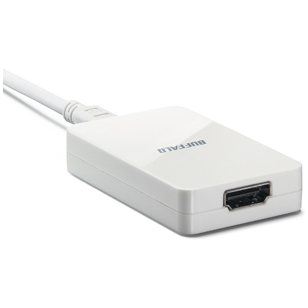 映像変換アダプタ [USB-A オス→メス HDMI] ホワイト GX-HDMI/U2 ...