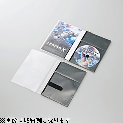 DVD/CD対応 スリム収納ソフトケース トールケースサイズ 1枚収納×30