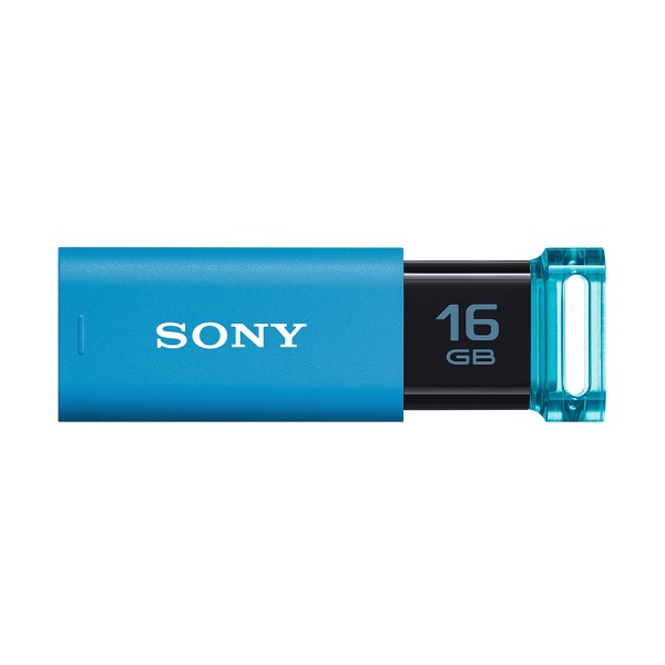USM16GU/L USBメモリ ブルー [16GB /USB3.0 /USB TypeA /ノック式]