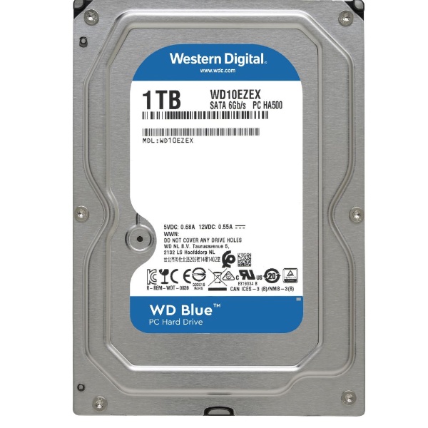 Western Digital製HDD　WD10EZEX　1TB SATA600 7200　7000～8000時間以内