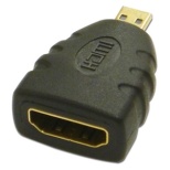 HDMI変換・延長プラグ Ainex ブラック ADV-202 [HDMI⇔MicroHDMI]