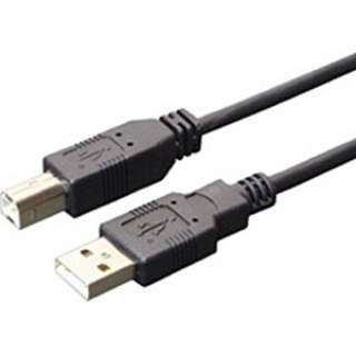 2m USB2.0ケーブル【A】⇔【B】（黒）USBB20BK