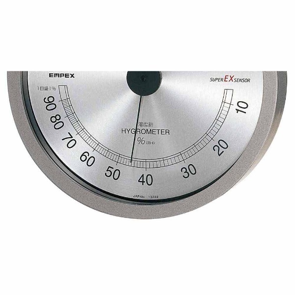 高精度温湿度計 「スーパーEX高品質温湿度計」 BC3727（メタリックグレー） エンペックス｜EMPEX INSTRUMENTS 通販 |  ビックカメラ.com