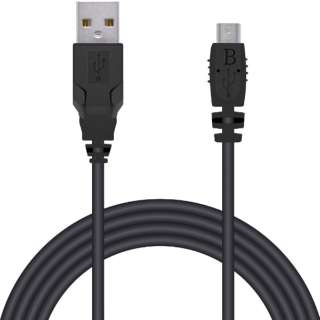 USB2.0ケーブル micro-Bタイプ  for PlayStation4 2m ブラック GM-U2CAMB20BK