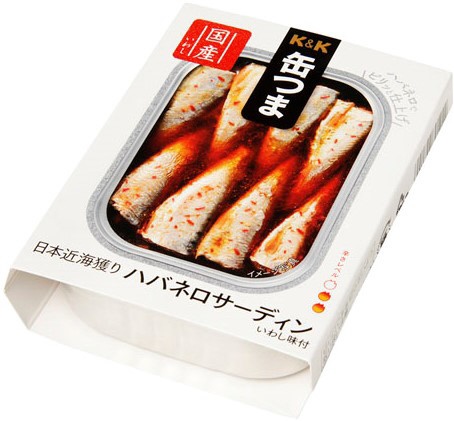 缶つま 日本近海獲り ハバネロサーディン 105g【おつまみ・食品】 K&K