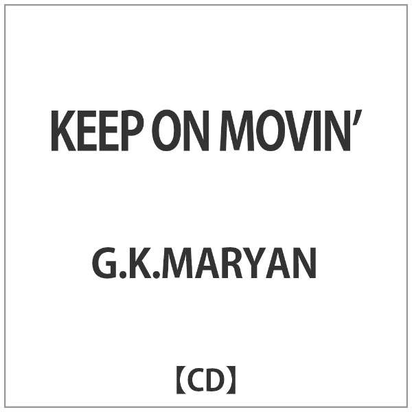 G K Maryan Keep On Movin ダイキサウンド Daiki Sound 通販 ビックカメラ Com