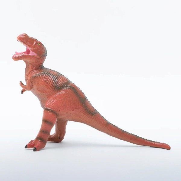 恐竜 ティラノサウルス ビニールモデル レッド