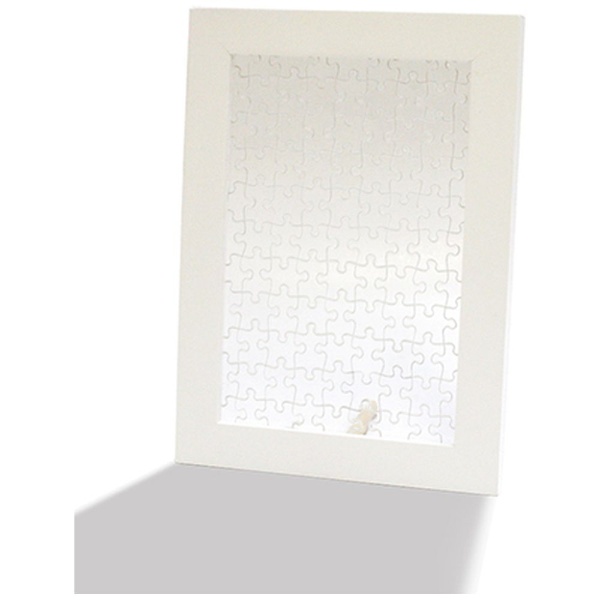 やのまん 木製パズルフレーム プリズムアートプチ専用 ホワイト (10x14.7cm)