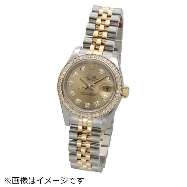 レディース腕時計 デイトジャスト 26 ダイヤモンド10P ゴールド 179383G [並行輸入品]