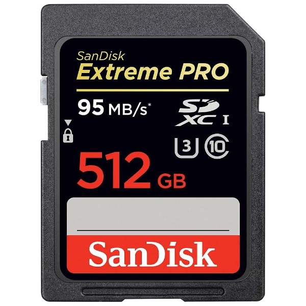 SDXCカード ExtremePRO（エクストリームプロ） SDSDXPA-512G-JU3 [512GB /Class10]  サンディスク｜SanDisk 通販 | ビックカメラ.com