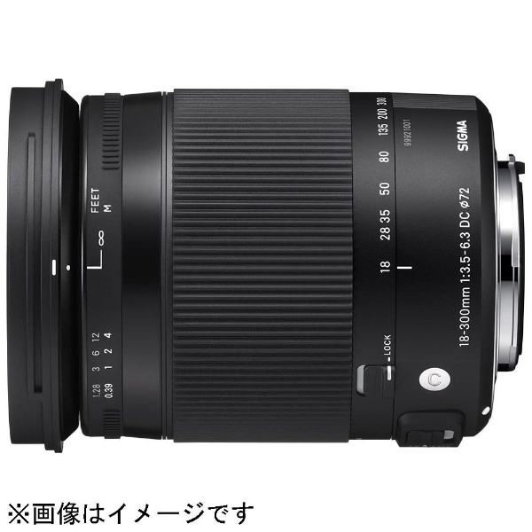 カメラレンズ 18-300mm F3.5-6.3 DC MACRO OS HSM APS-C用 Contemporary ブラック [キヤノンEF  /ズームレンズ]