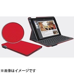 iPad Air 2用 キーボード一体型保護ケース レッド iK1051RD ロジクール