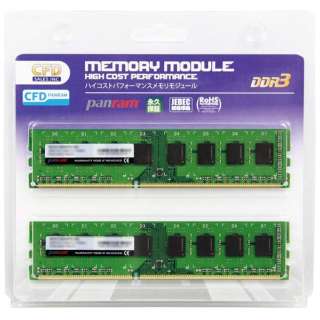 DDR3 - 1333 240pin DIMM i2GB 2gj CFD-PanramV[Y W3U1333PS-2GifXNgbvpj [݃[]