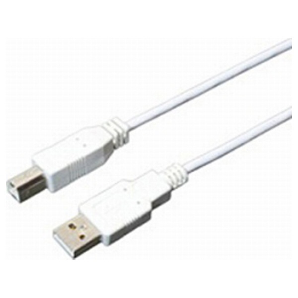USBケーブル 5M ABタイプ USB2.0対応 ハイスピード スタンダード プリンターケーブル ライトグレー CBUSB-AB-5M 送料無料 TARO'S