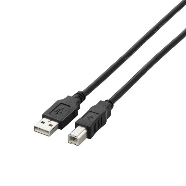 5.0m USB2.0ケーブル 【A】⇔【B】 （ブラック） U2C-BN50BK エレコム｜ELECOM 通販