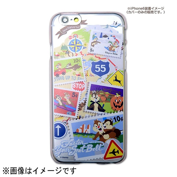 Iphone 6用 カスタムカバー 切手シリーズ ディズニー チップ デール Rt685