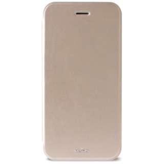 iPhone 6p U[P[X@ECO-LEATHER COVER flip{CARD SLOT@S[h@IPC647BOOKCCRYGOLD