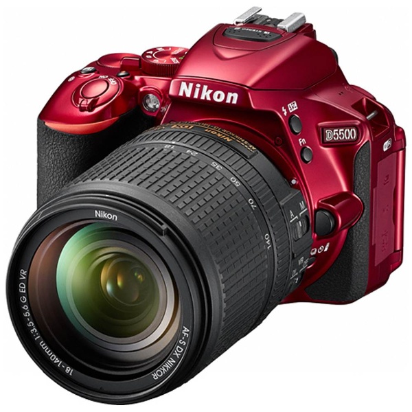 希少 未使用 Nikon ニコン D5500 18-140 VR KIT レッド-