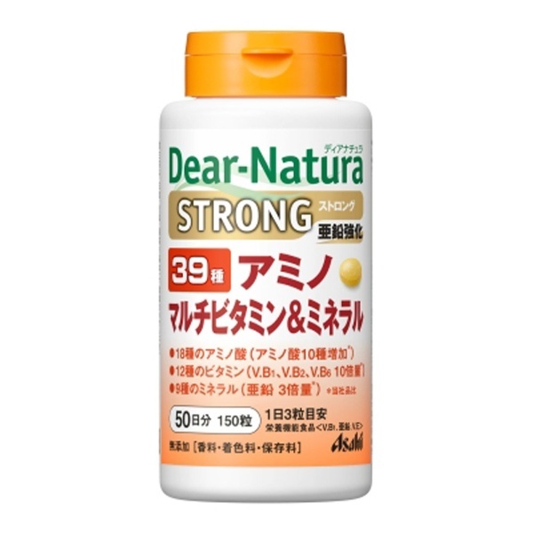 Dear-Natura（ディアナチュラ） ストロング 39種アミノマルチビタミン＆ミネラル（150粒）〔栄養補助食品〕 アサヒグループ食品｜Asahi  Group Foods 通販