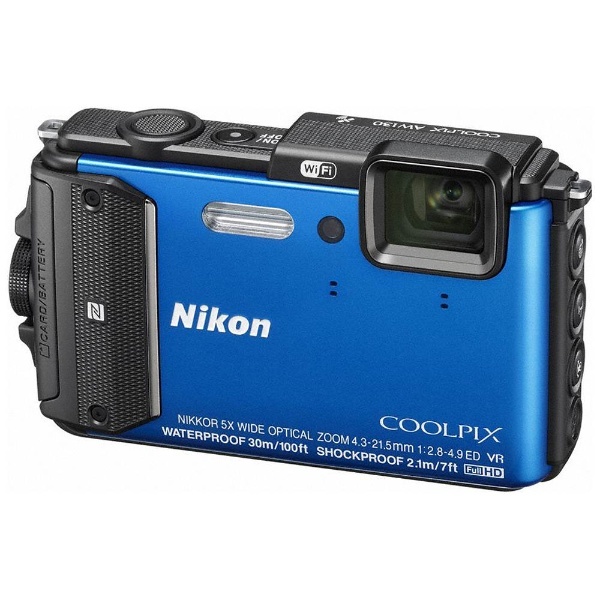 AW130 コンパクトデジタルカメラ COOLPIX（クールピクス） ブルー ...