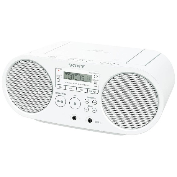 ＜ビックカメラ＞ CDラジオカセットレコーダー ホワイト CFD-S70(W) [ワイドFM対応 /CDラジカセ]
