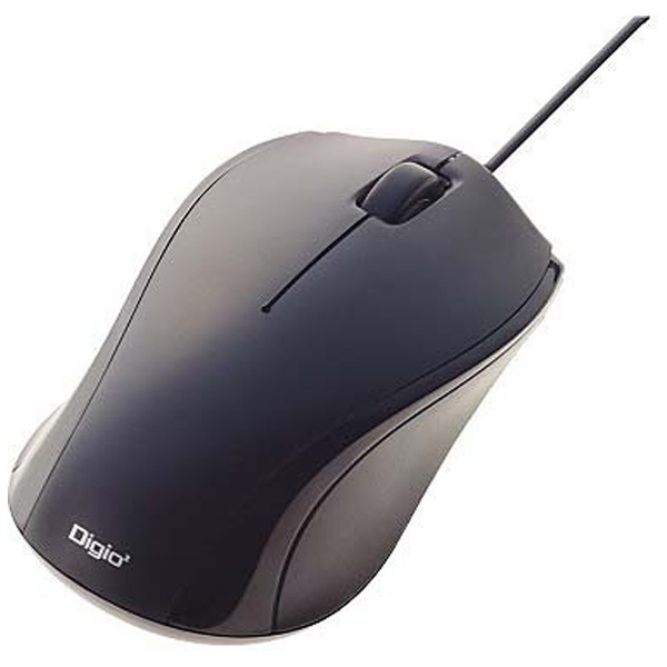 マウス Digio2 ブラック MUS-UKT102BK [有線 /BlueLED /3ボタン /USB