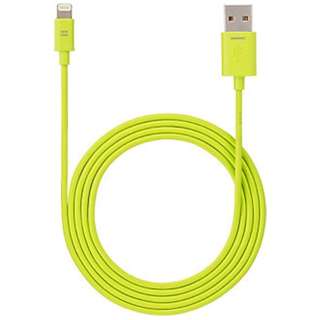 支持iPad/iPad mini/iPhone的Lightning⇔USB电缆充电、转送(1.2m、绿色)MFi认证SoftBank SELECTION SB-CA34-APLI/GR