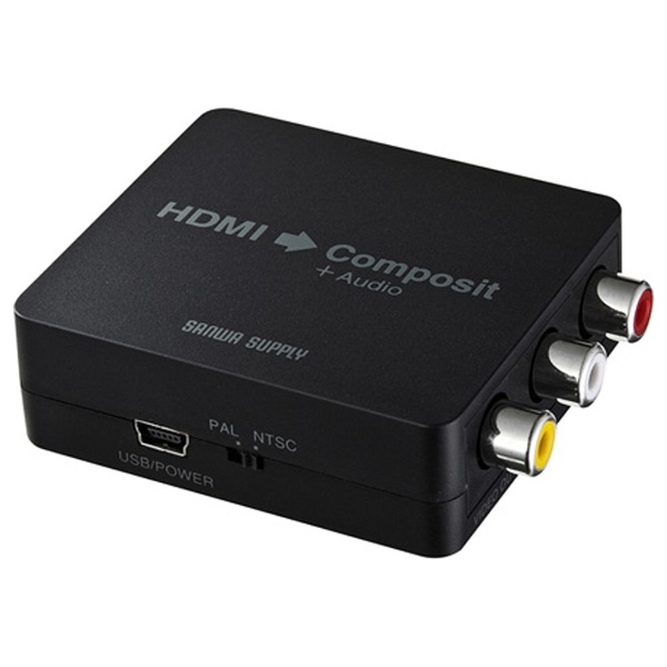 HDMI信号VGA(+AUDIO)変換コンバーター ブラック VGA-CVHD1 [1入力 /1