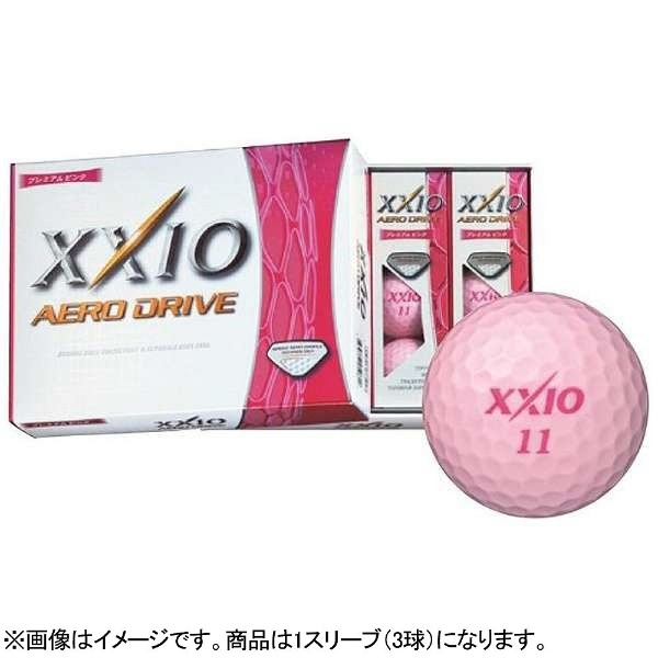 ゴルフボール ゼクシオ AERO DRIVE プレミアムピンク XXADPPKL3 [3球（1スリーブ）] 【オウンネーム非対応】