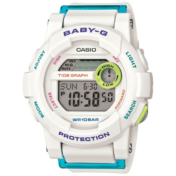 カシオ casio 腕時計 baby-g ベビージー オファー ビーチカラーズ gライド タイドグラフ bga-180be-7bjf レディース