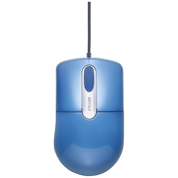 マウス ブルー BSMOU27SMBL [光学式 /有線 /3ボタン /USB ] BUFFALO