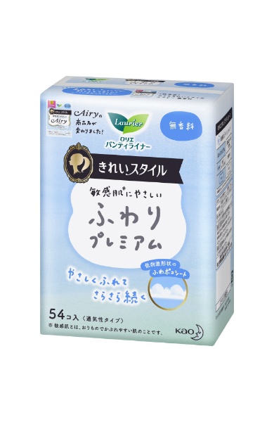 Laurier（ロリエ） きれいスタイル エアリー 無香料 54コ入 〔サニタリー用品（生理用品） 〕