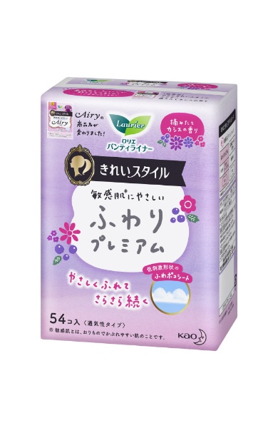 Laurier（ロリエ） きれいスタイル エアリー フローラルリネンの香り 54コ入 〔サニタリー用品（生理用品） 〕 花王｜Kao 通販 |  ビックカメラ.com