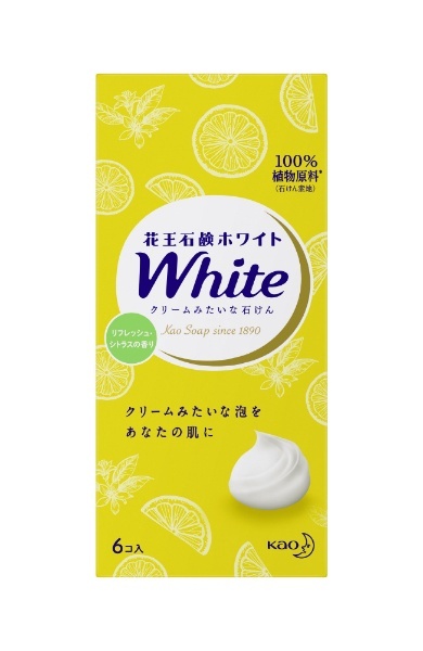 花王ホワイト リフレッシュ・シトラスの香り レギュラーサイズ（85g×6個入） 花王｜Kao 通販