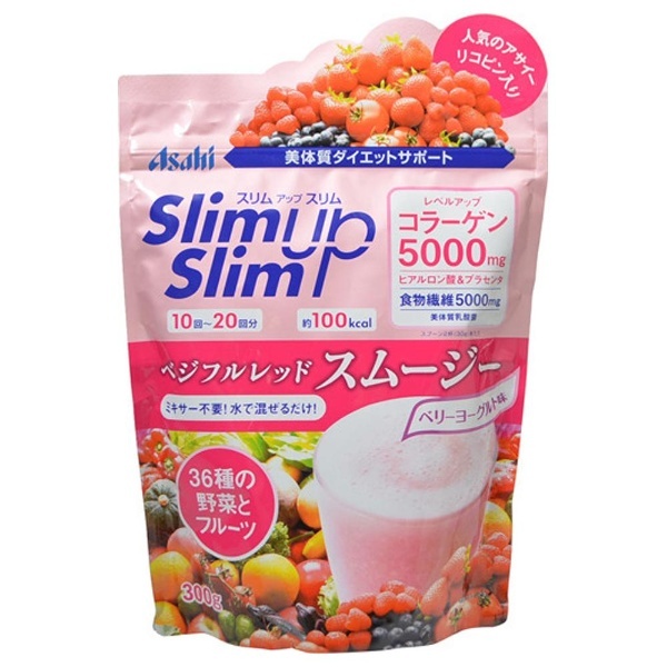 Slimup Slim（スリムアップスリム） ベジフルレッドスムージー 300g 〔美容・ダイエット〕 アサヒグループ食品｜Asahi Group  Foods 通販 | ビックカメラ.com