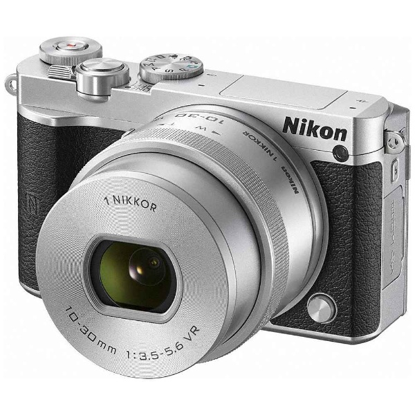 日本製・高品質 【純正ケース付】Nikon NIKON 1 J5 Wレンズキット SILVER デジタルカメラ