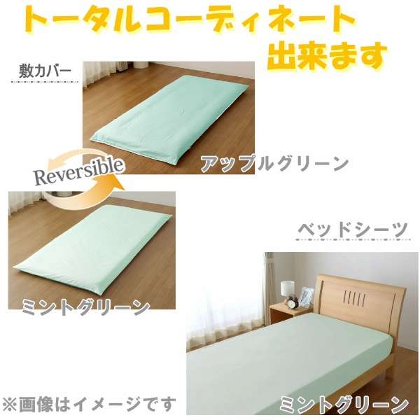 [被褥床罩]FROM单人尺寸(棉100%/150×210cm/苹果绿)_7