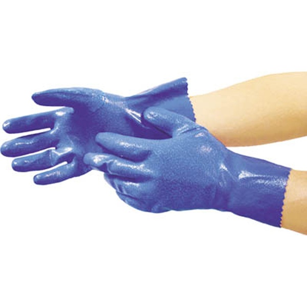 モデルローブ No.600 ニトリルモデル 手袋（裏メリヤス）LL ブルー