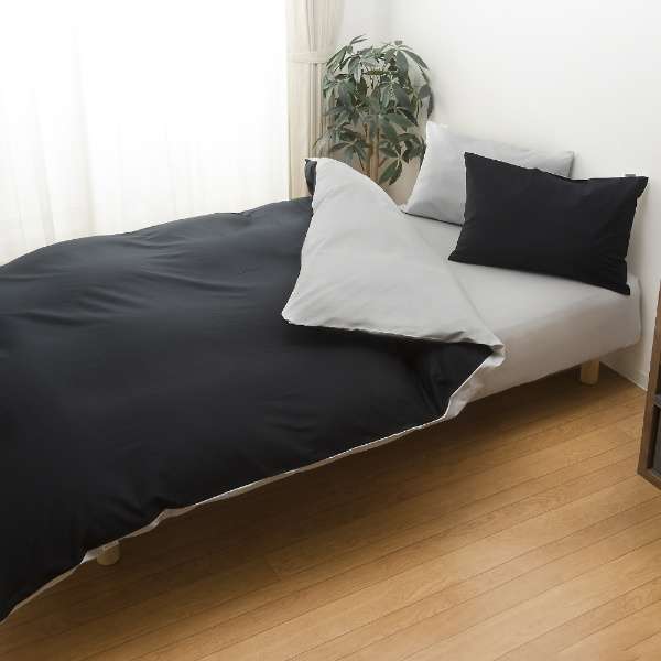 [被褥床罩]FROM加宽单人床尺寸(棉100%/175×210cm/黑色)_2