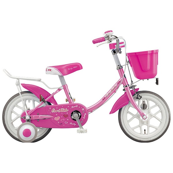 18型 幼児用自転車 エコキッズカラフル（ピンク/シングルシフト