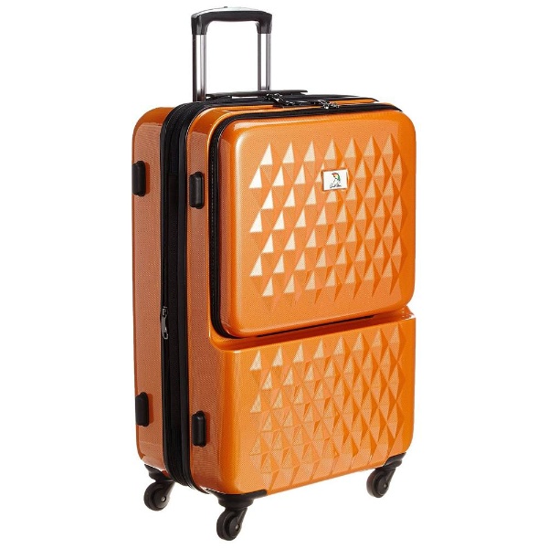 スーツケース フロントオープンキャリー 52L カーボンオレンジ 33021-COR [TSAロック搭載]