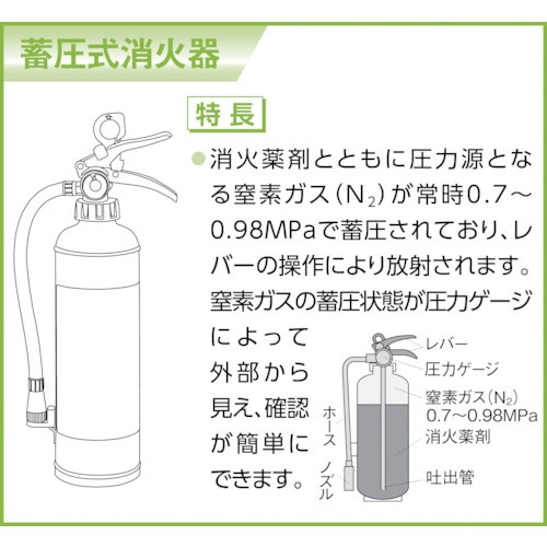 蓄圧式粉末消火器 4型 PEP4 初田製作所｜HATSUTA SEISAKUSHO 通販