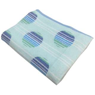?梅椰毛巾被点线单人尺寸(140×190cm/蓝色)