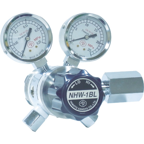 分析機用フィン付二段微圧調整器 NHW-1BL NHW1BLTRC ヤマト産業