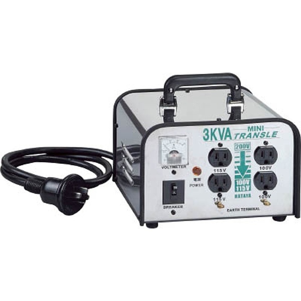 日動 変圧器 降圧専用カセットコンセントトラパック 3KVA NTB300DCC - 1