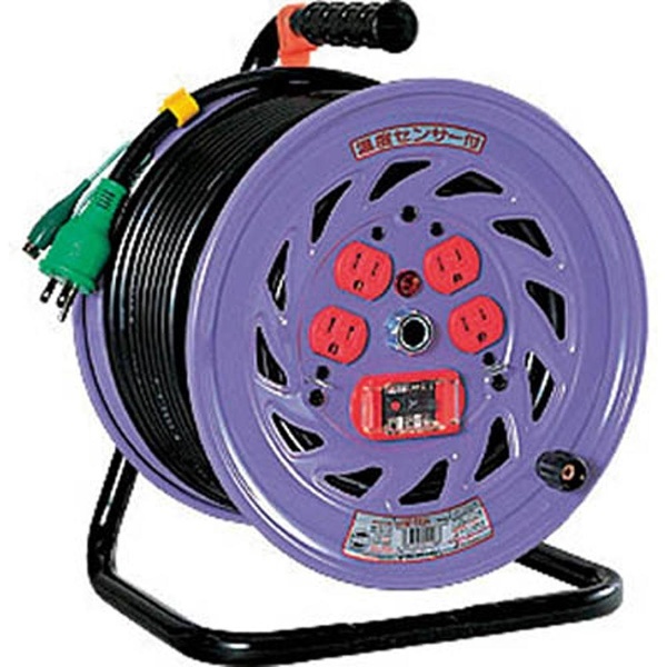 日動工業 電圧電流メーター付 デジタルドラム DiVA(ディーヴァ) 屋外型 漏電保護専用 NPDMW-EB33 - 1