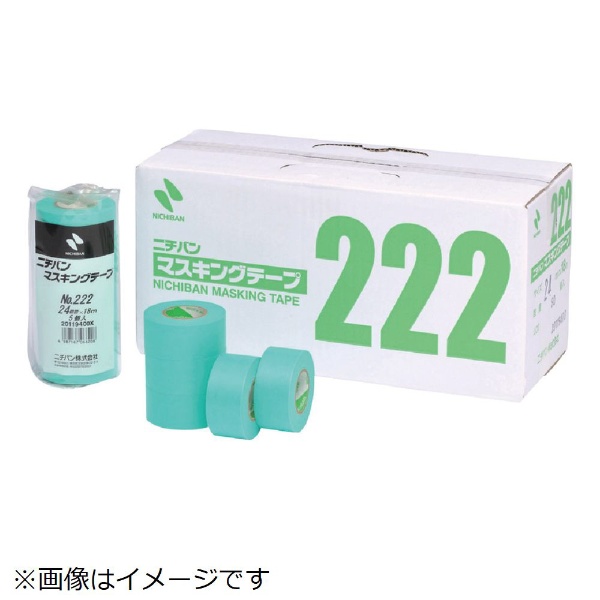 クレープマスキングテープ 4巻入（幅30mm/長さ18m） ミントグリーン