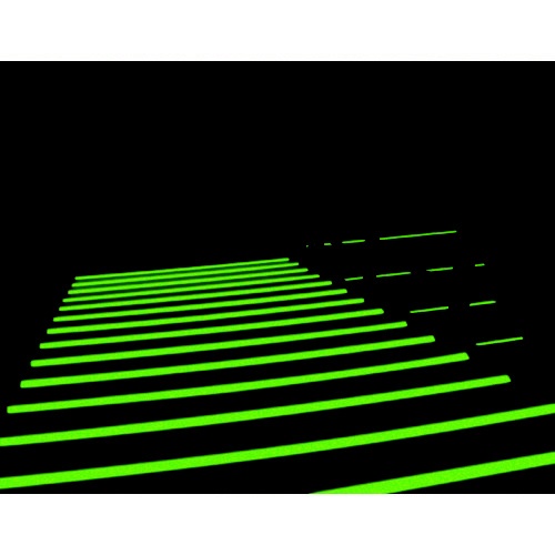 FLA-251 高輝度蓄光テープ 25mm幅×10m 072004 日本緑十字｜JAPAN GREEN